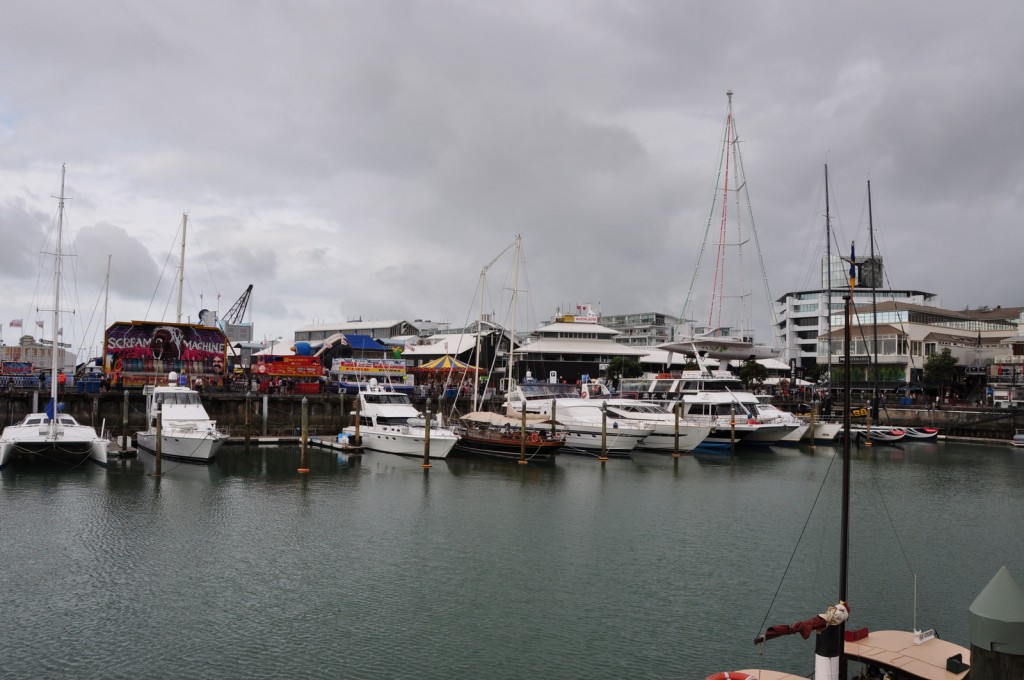 Yachts at Viaduct Harbour.